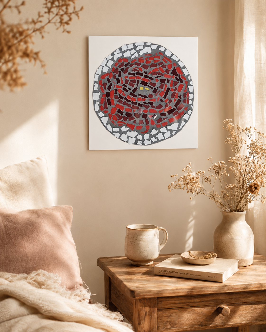 Rose Coaster Fine Art Poster | Floral Wall Art About Resilience & Healing