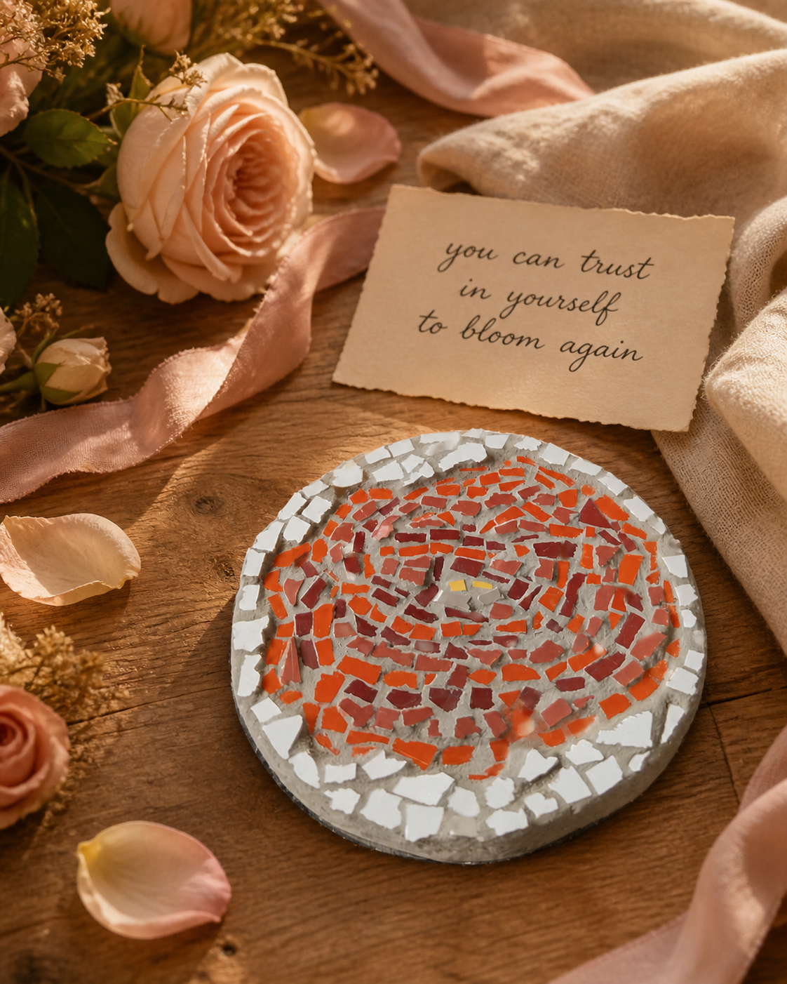 Rose Coaster — Digital Download Design Template