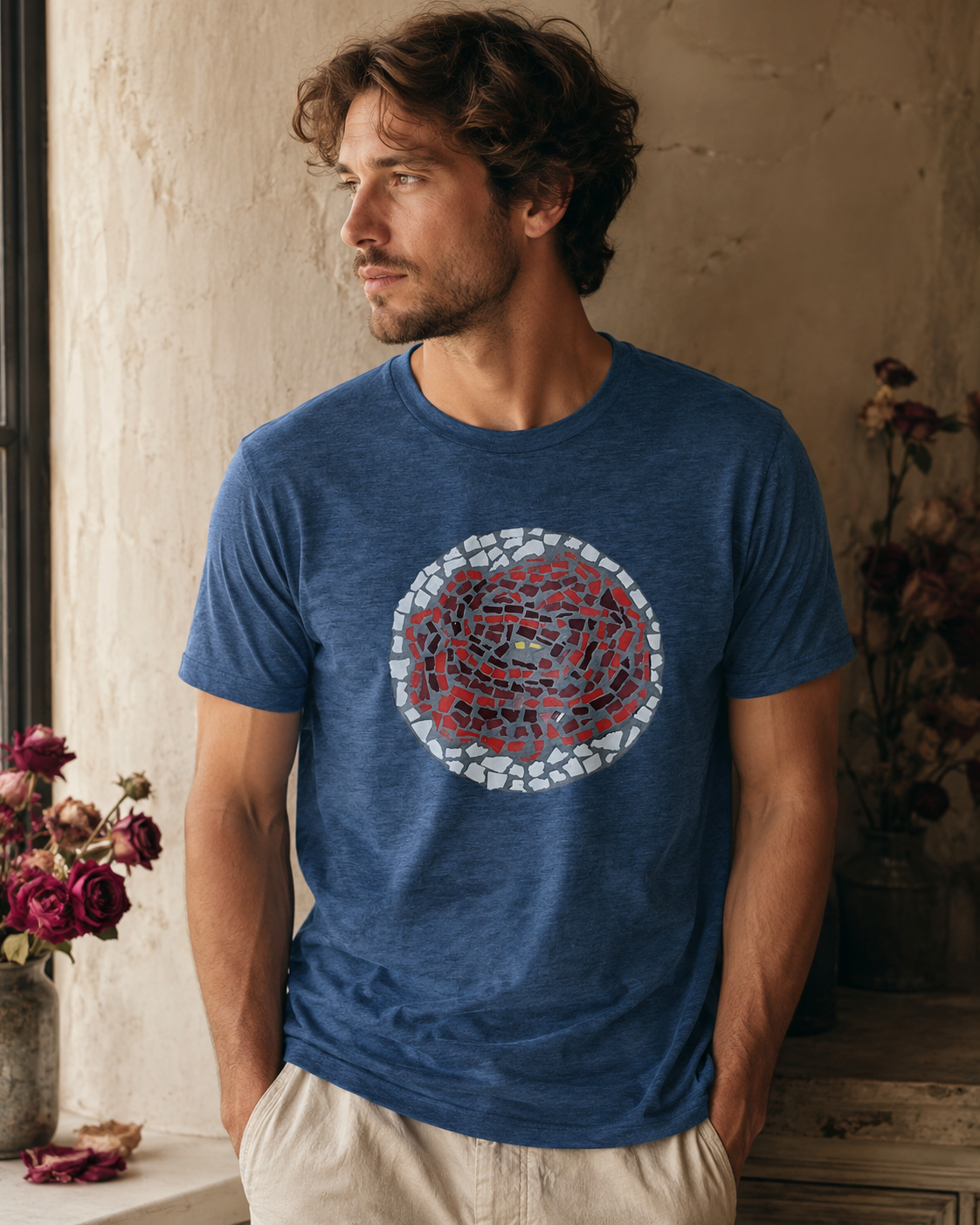 Rose Coaster Unisex Ultra Cotton Tee | Floral Art Shirt