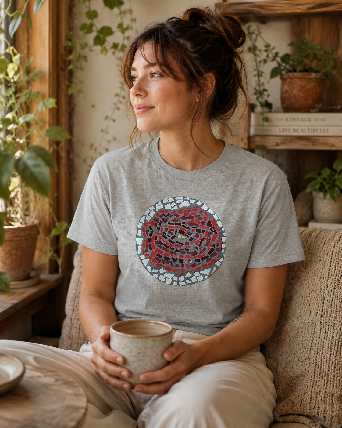 Rose Coaster Unisex Ultra Cotton Tee | Floral Art Shirt