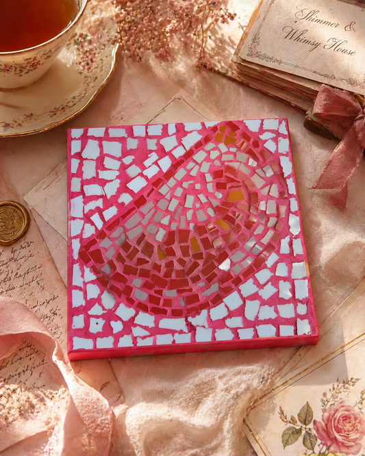 Sliced Perfection Mosaic Design | Deluxe Mosaic Art Kit with Recycled Timber Shadow Box | 🛠 Level 3 Masterclass Course