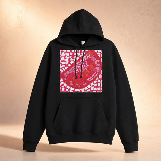 Sliced Perfection Mosaic Hoodie | Tomato Art Hoodie