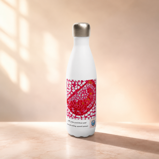 Slice Perfection Stainless Steel Water Bottle | Tomato Mosaic Art Bottle