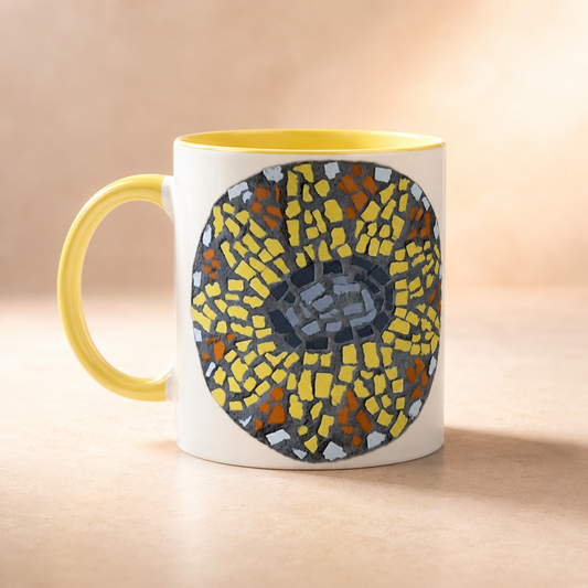Sunflower Coaster Ceramic11 oz Mug | Floral Mug for Coffee, Tea & Daily Rituals