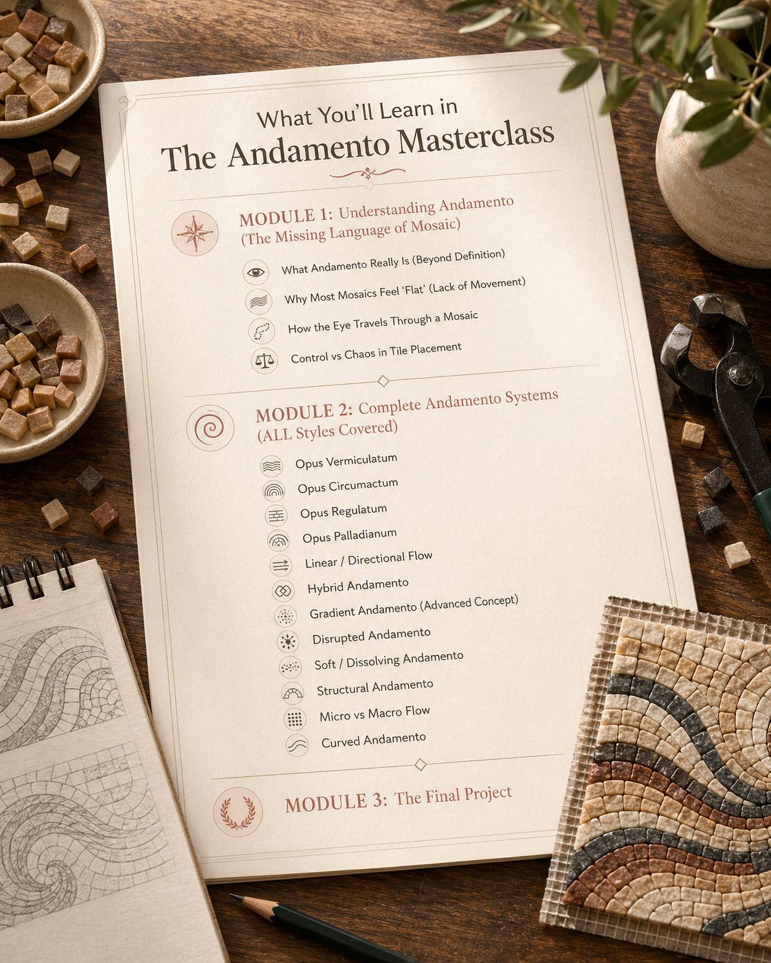 The Andamento MasterClass | Learn Mosaic Flow & Tile Movement
