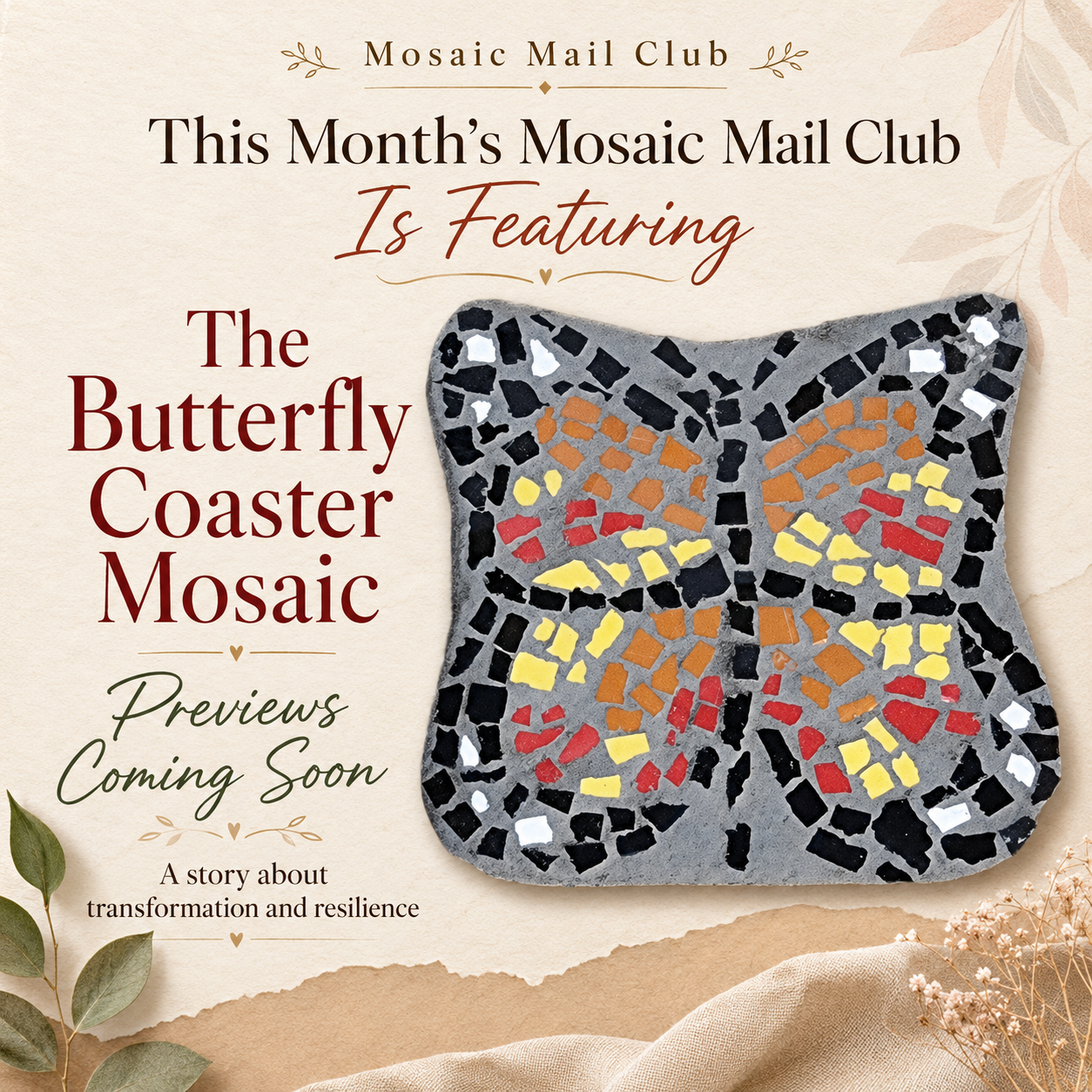 Mosaic Mail Club – Postcards & Sticker Subscription