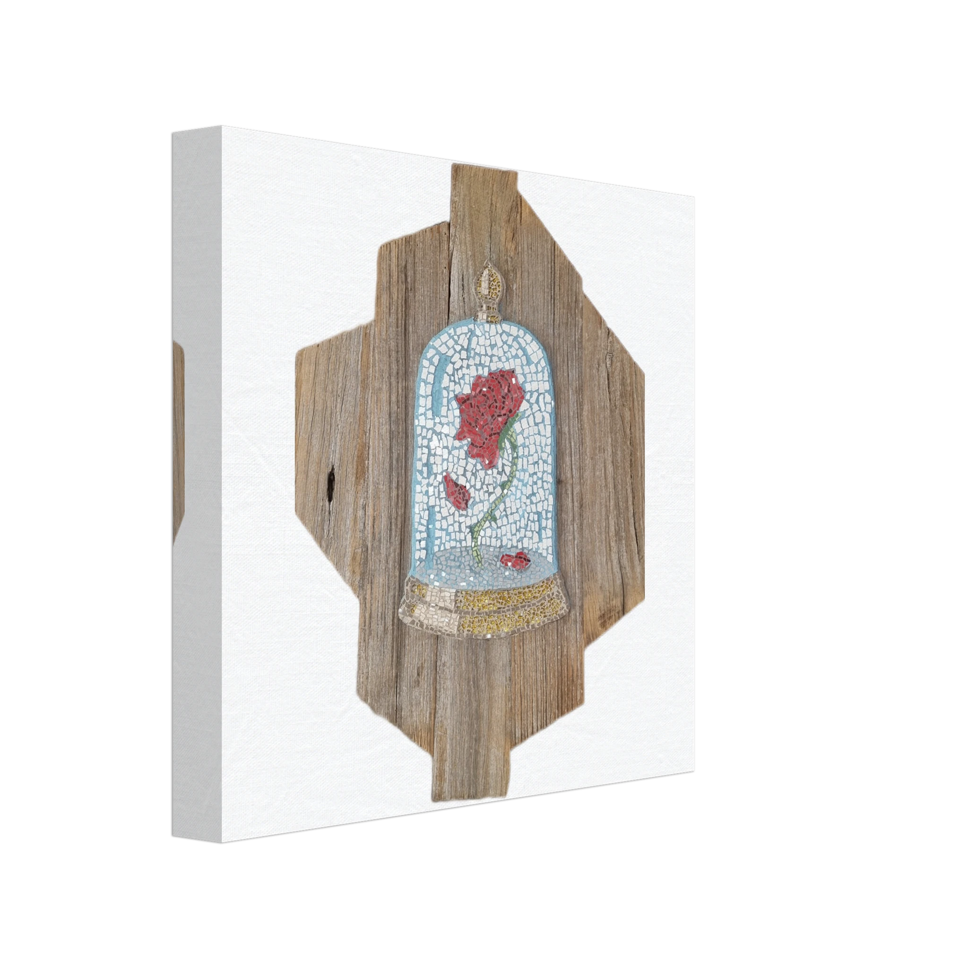 the cursed rose mosaic canvas 