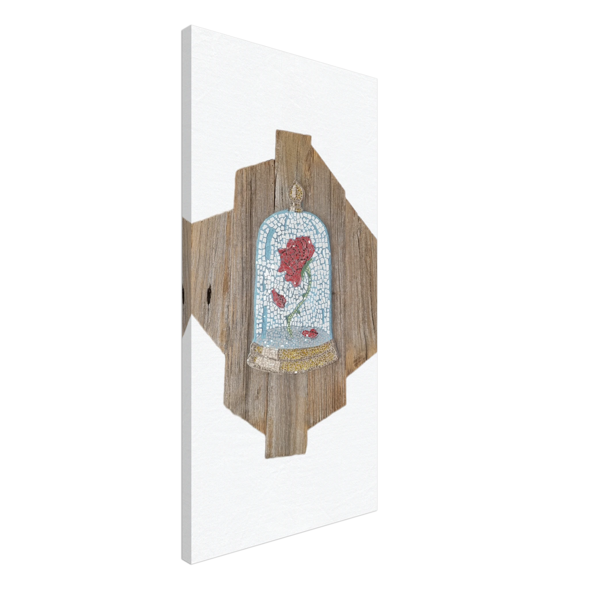 the cursed rose mosaic canvas 