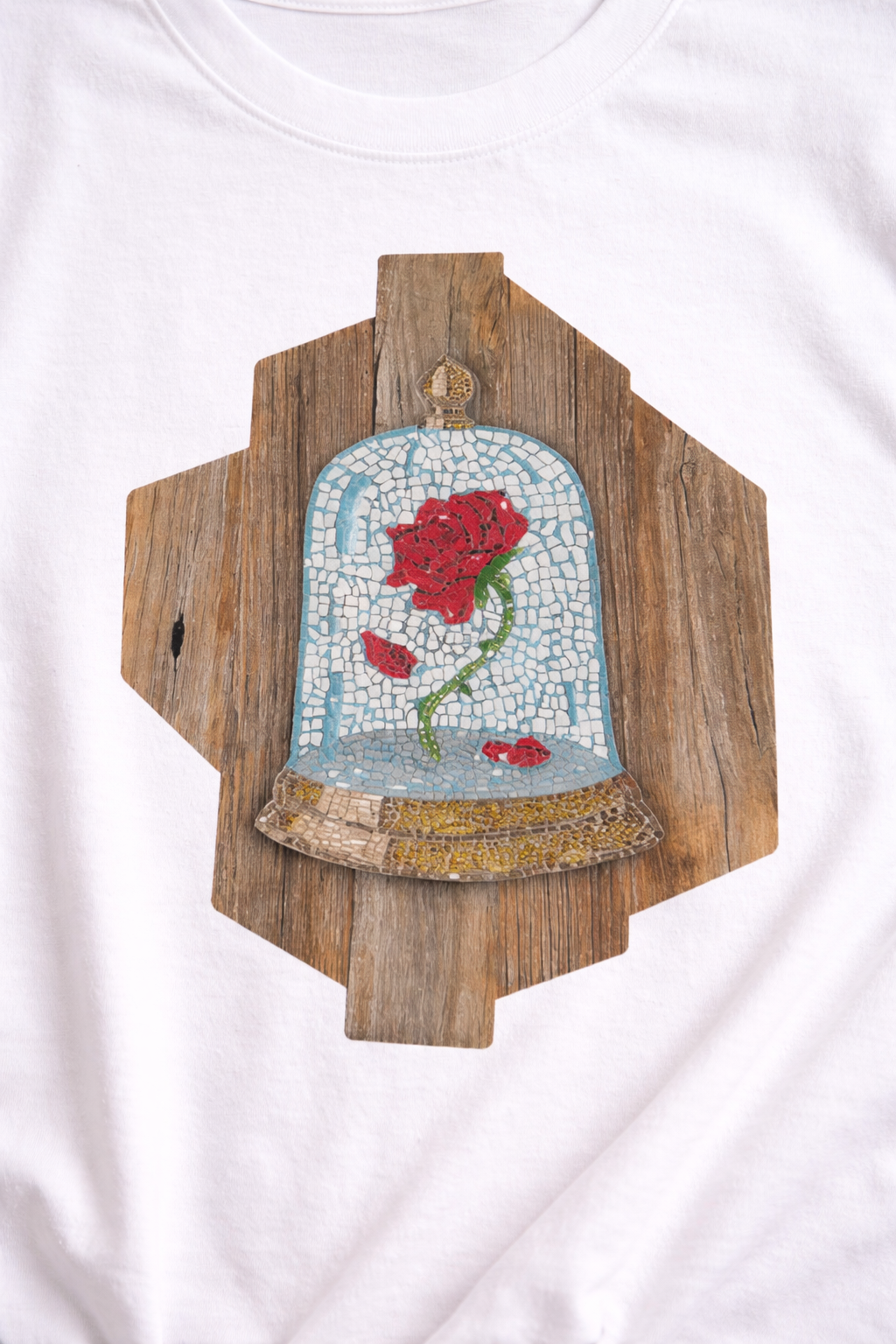 Ultra Cotton Unisex Crewneck T-shirt | Cursed Rose Mosaic