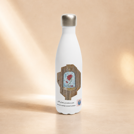 Cursed Rose 17oz Stainless Steel Water Bottle — Resilient Art for Everyday Hydration