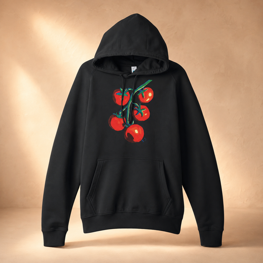 Warmed By The Sun Mid-Weight Hoodie — Tomato Art Hoodie