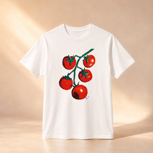 Warmed By The Sun Ultra Cotton Tee — Tomato Art T-Shirt