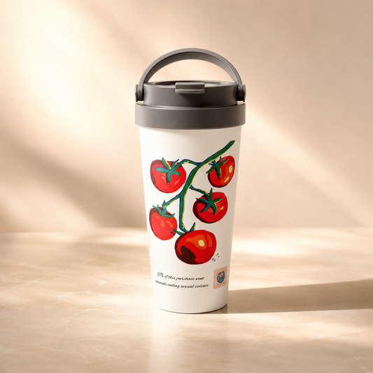 Warmed By The Sun Travel Mug | 15oz Stainless Steel Art Mug