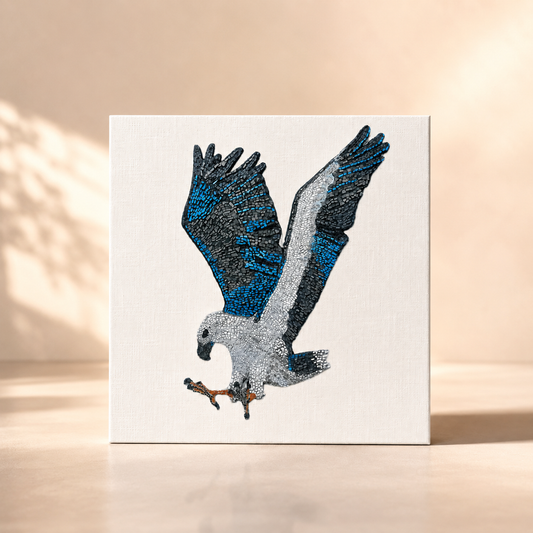 Willow the White-bellied Se Eagle Mosaic – Australiana Wildlife Conservation Awareness Postcard Print