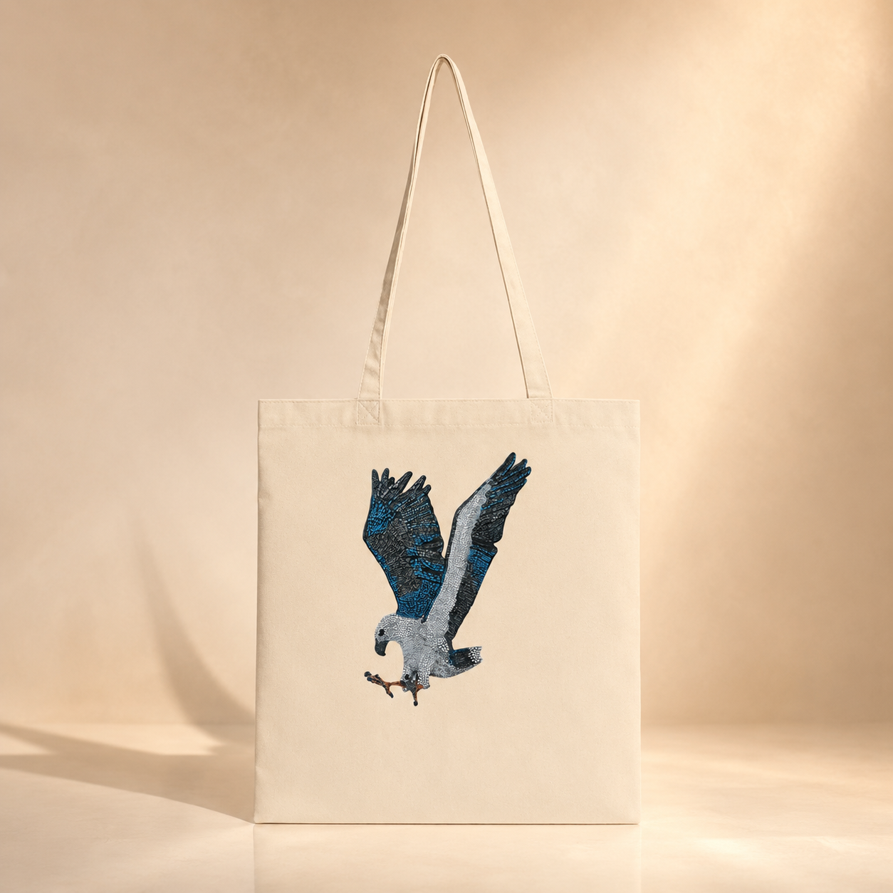 Classic Tote Bag | "Willow" the White-bellied Sea Eagle Mosaic