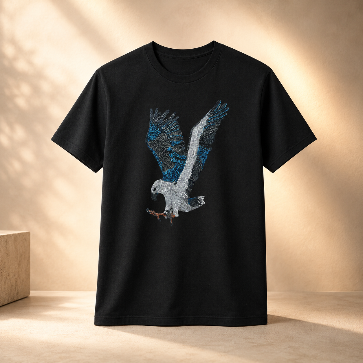 Ultra Cotton Unisex Crewneck T-shirt | "Willow" the White-bellied Sea Eagle Mosaic
