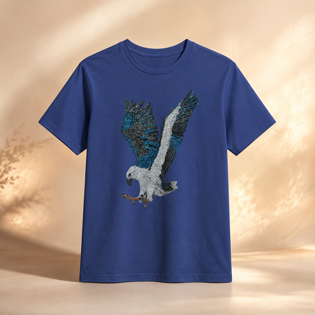 Ultra Cotton Unisex Crewneck T-shirt | "Willow" the White-bellied Sea Eagle Mosaic