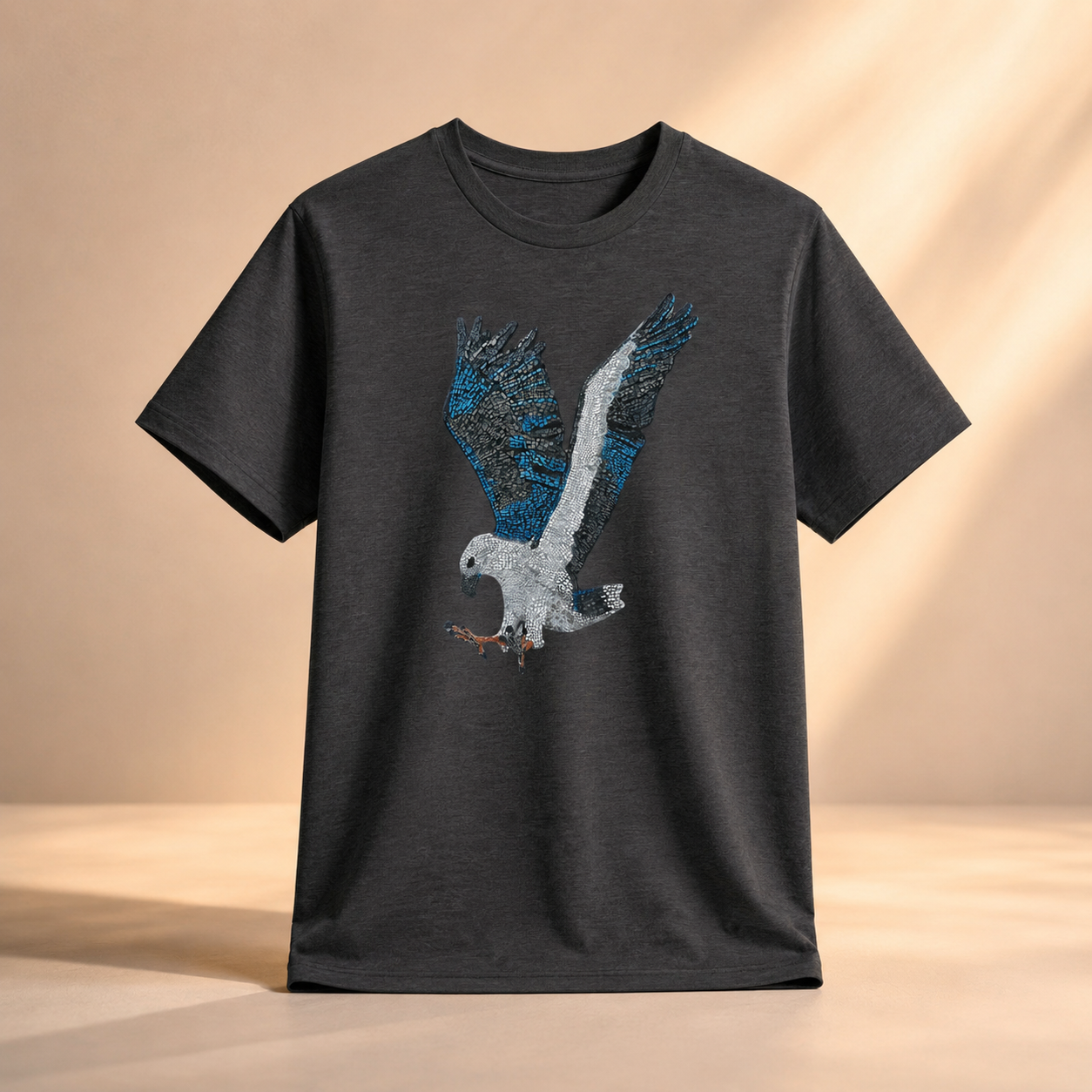 Ultra Cotton Unisex Crewneck T-shirt | "Willow" the White-bellied Sea Eagle Mosaic