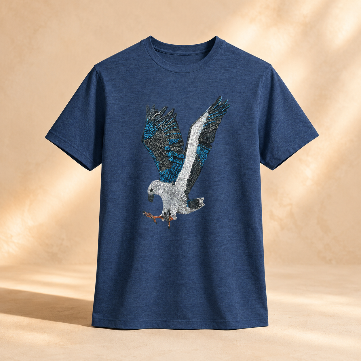 Ultra Cotton Unisex Crewneck T-shirt | "Willow" the White-bellied Sea Eagle Mosaic
