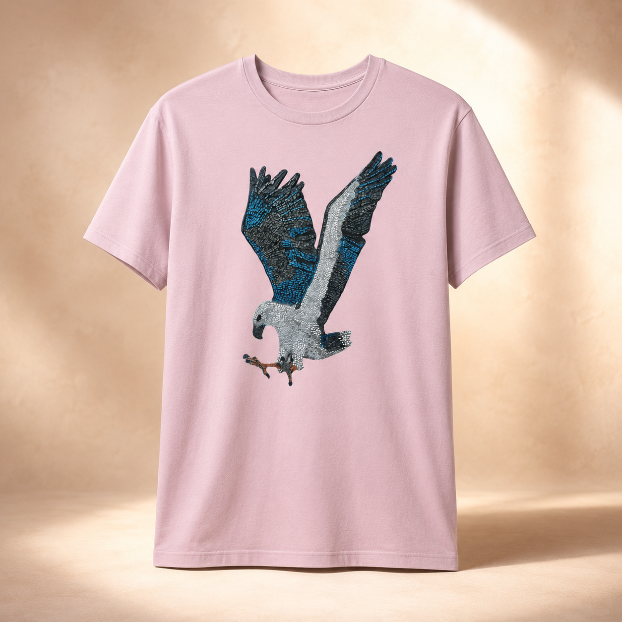 Ultra Cotton Unisex Crewneck T-shirt | "Willow" the White-bellied Sea Eagle Mosaic