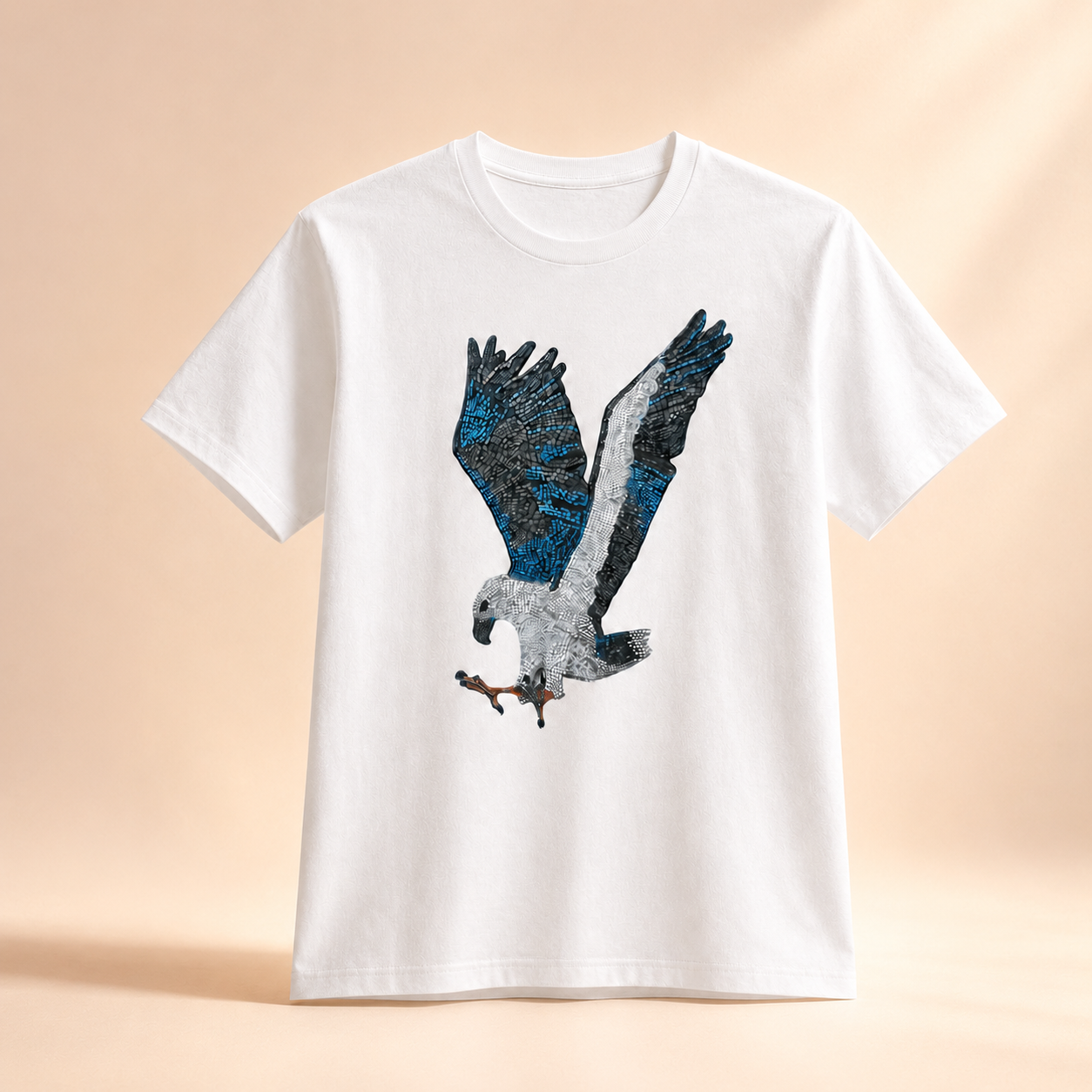 Ultra Cotton Unisex Crewneck T-shirt | "Willow" the White-bellied Sea Eagle Mosaic