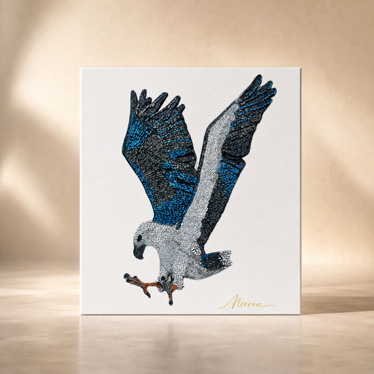 Canvas | "Willow" the White-bellied Sea Eagle Mosaic