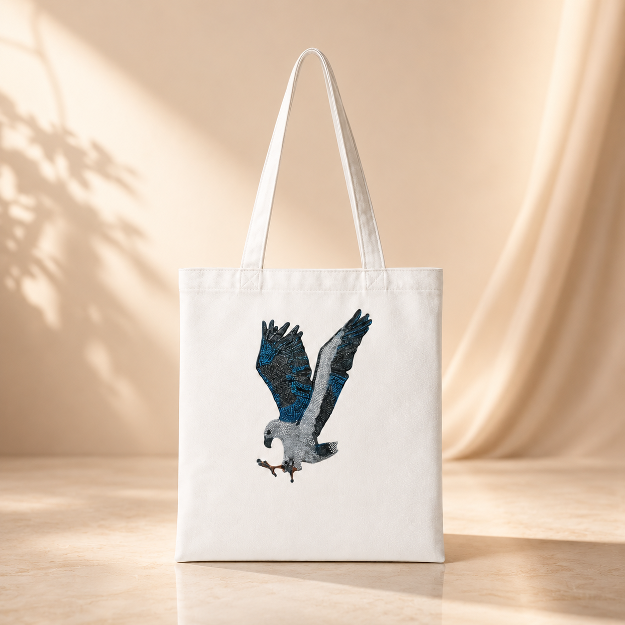 Classic Tote Bag | "Willow" the White-bellied Sea Eagle Mosaic