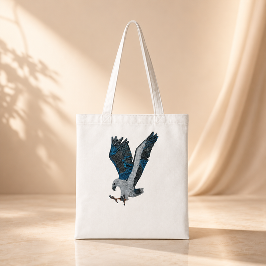 Classic Tote Bag | "Willow" the White-bellied Sea Eagle Mosaic