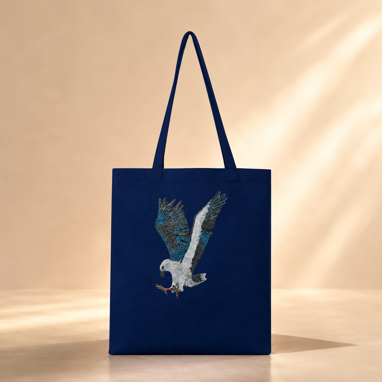 Classic Tote Bag | "Willow" the White-bellied Sea Eagle Mosaic
